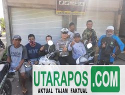 Edukasi Keselamatan, Sat Lantas Polres Lombok Utara Sapa Ojek di Gondang