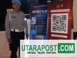 Dorong Transparansi dan Pelayanan Publik Akuntabel, Polsek Mataram Pasang X Banner WBS dan QR Code Dumas