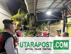 Patroli Dini Hari, Sat Samapta Polresta Mataram Sapa Warga Monjok untuk Jaga Kamtibmas Kondusif