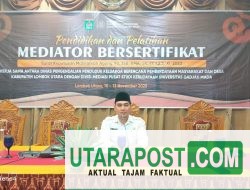 Kades dan Ketua MKD Desa Kayangan Ikuti Pelatihan Mediator Bersertifikat yang Digelar DPPKBPMD KLU Kerjasama dengan UGM