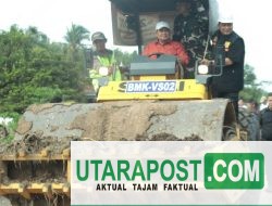 Tinjau Ruas Jalan Desa Srikaton Kecamatan Air Salek, Bupati Pastikan Pembangunan Tepat Waktu