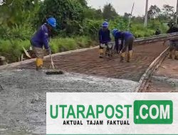 Jalan Poros di Kecamatan Air Sugihan Dibangun