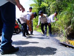 Bupati Toha Tinjau Perbaikan Sejumlah Ruas Jalan Kabupaten Muba, Penantian Panjang Warga Berakhir Senyum Bahagia