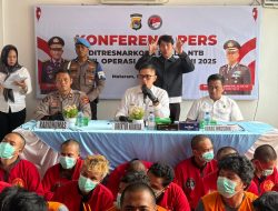 Ratusan Gram Narkoba Disita, Operasi Antik Rinjani 2025 Tutup Tahun dengan 112 Kasus