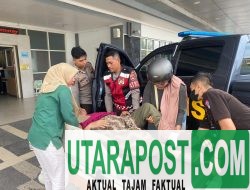 Gerak Cepat Sat Samapta Polresta Mataram Bantu Korban Laka Lantas di Jalan Pejanggik