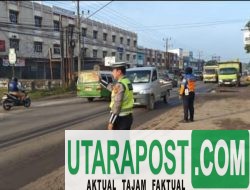 Pos Lantas KM 12 Polsek Talang Kelapa Gelar Strong Point Pagi, Arus Lalu Lintas Kondusif