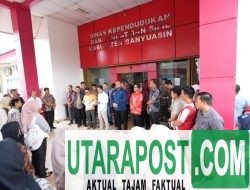 Pastikan Pelayanan Publik Tetap Optimal, Sekda Banyuasin Sidak Disiplin ASN Hari Pertama Kerja