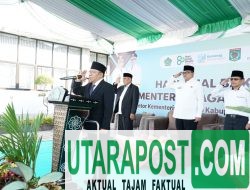 Pimpin Upacara HAB Ke-80 Kemenag, Bupati Lombok Utara Bacakan Sambutan Menteri Agama