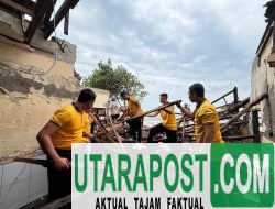 Dirpolairud Polda NTB Terjun Langsung Bantu Warga Nelayan Terdampak Ombak Besar di Ampenan