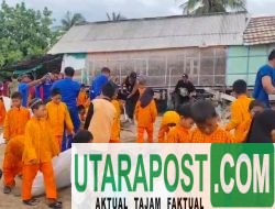 Bersama Pelajar,  Kapal Polisi XXI-1001 Bersih Pantai di Gili Tapan Sumbawa