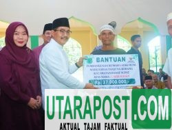 Safari Ramadhan 1447 H di Babat Supat, Wabup Abdur Muba pimpin Shalat Ghaib untuk Almarhum H. Alex Noerdin dan Serahkan Bansos