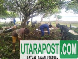 Solairud Polres Dompu Kerja Bakti Bersama Bersihkan TPU dan Pantai Calabai, Warga Beri Apresiasi Positif