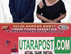 Digerebek Dini Hari, Polisi Amankan Perempuan dan Pria serta Barang Bukti 1,12 Gram Sabu