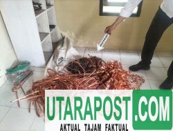 Kurang 6 Jam, Polsek Narmada Amankan Tiga Terduga Pencurian Tembaga