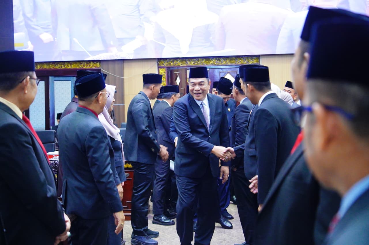 Rapat Paripurna, DPRD Bahas LKPJ Bupati Muba Tahun Anggaran 2025