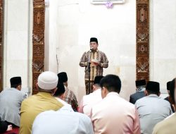Bupati dan Wakil Bupati Banyuasin Salat Idulfitri 1447 H Bersama Masyarakat di Masjid Agung Al-Amir
