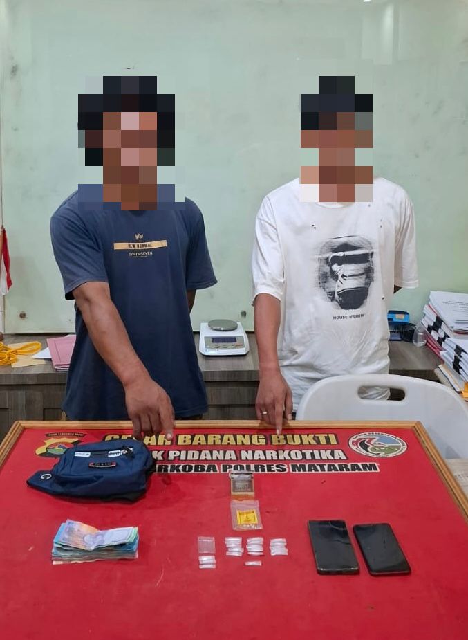 Diduga Transaksi Sabu di Pinggir Jalan, Dua Pria Asal Lombok Barat Diciduk Polisi