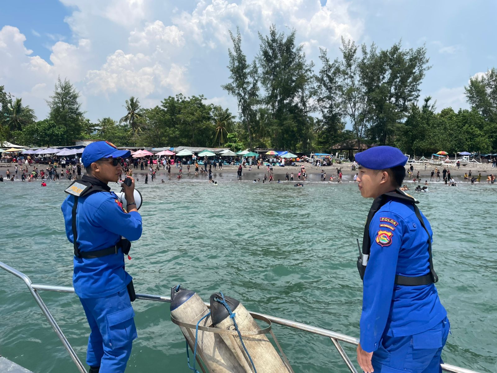 Pengamanan Pesta Rakyat Lebaran Topat, Ditpolairud Polda NTB Siagakan Personel di Seluruh Lokasi Wisata