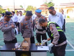 120 Personel Polres Lombok Utara Tes Urine Mendadak, Kapolres Tegaskan Nol Toleransi Narkoba di Internal