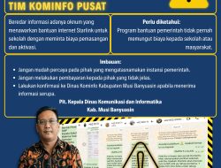 Dinas Kominfo Muba Imbau Sekolah dan Masyarakat Tidak Mudah Percaya Tawaran Bantuan Meminta Biaya