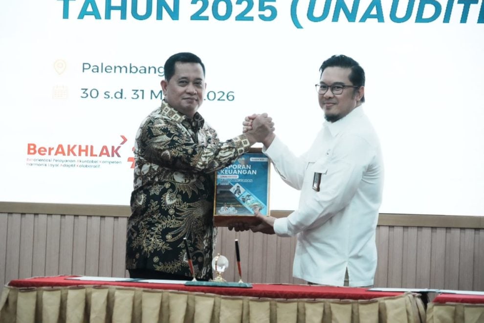 Serahkan LKPD Tahun 2025, Bupati Askolani Berharap Banyuasin Raih WTP