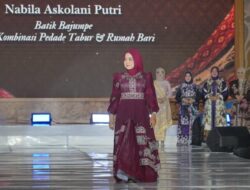 Nabila Askolani Hadiri Fashion Show Puncak HKG di Palembang