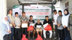 Kolaborasi Pemda KLU dan PT Eka Jaya Fast Ferry, Serah Terima Kunci Rumah JUBAH untuk 7 KK