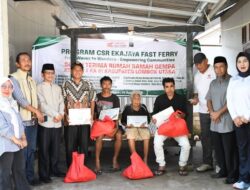 Kolaborasi Pemda KLU dan PT Eka Jaya Fast Ferry, Serah Terima Kunci Rumah JUBAH untuk 7 KK