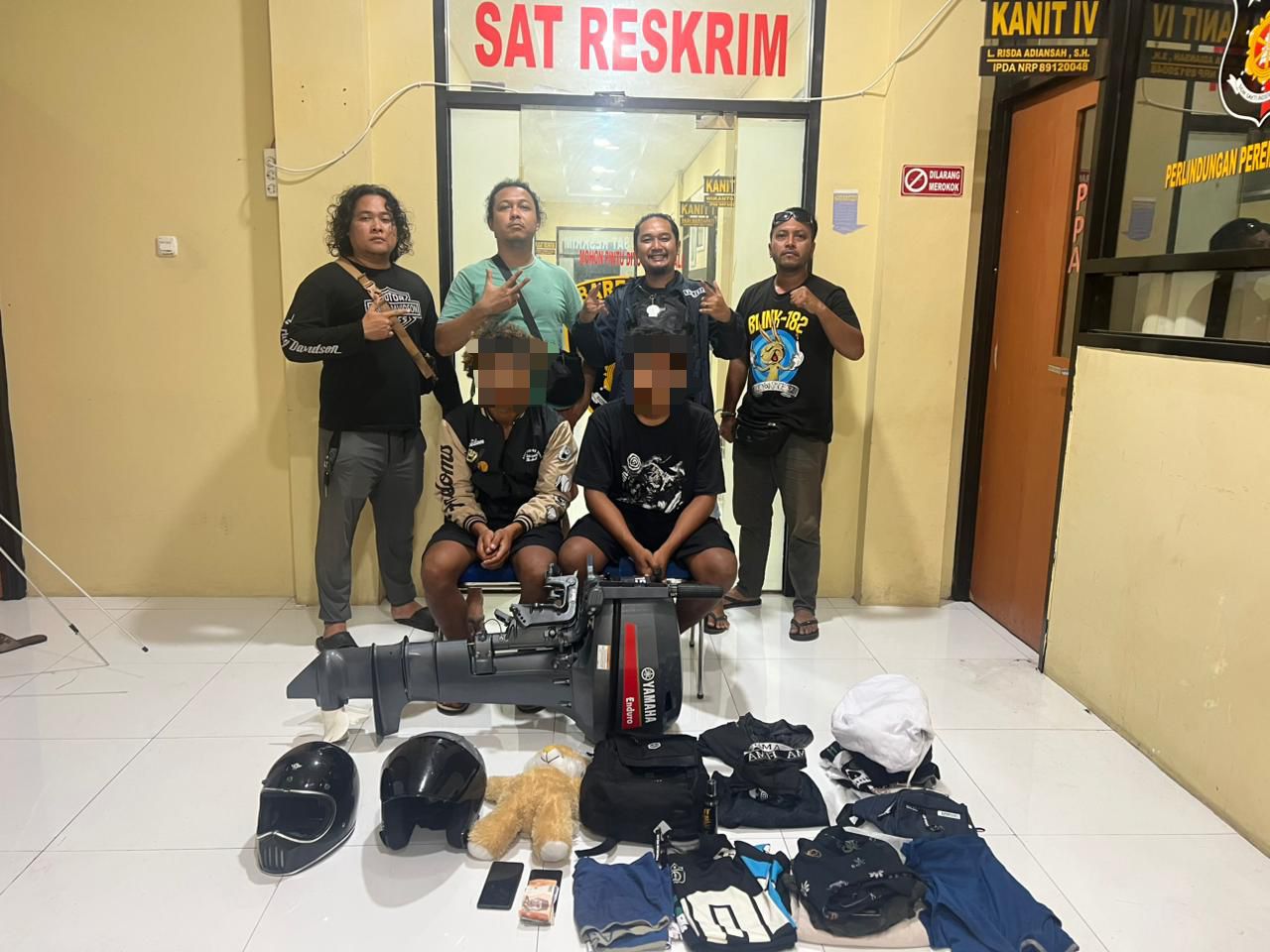 Ungkap Pencurian Mesin Boat, Tim Puma Polres Lombok Utara Ringkus Dua Pelaku dan Penadah 