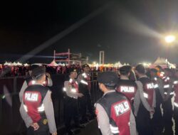 Pengamanan Konser Triloka di Eks Bandara Selaparang, Polresta Mataram Terjunkan Ratusan Personil