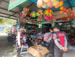 Antisipasi 3C, Sat Samapta Polresta Mataram Intensifkan Patroli Dialogis di Kawasan Pertokoan