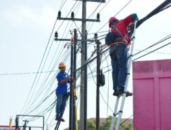 Pemkab OKI Tata Jaringan Kabel Utilitas Udara Semrawut