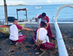 Pantai Cemara Semakin Asri, Ditpolairud Polda NTB Ajak Masyarakat Rutin Bersih Pantai