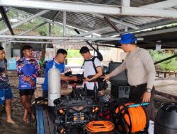 Latihan SAR di Pantai Cemara, Ditpolairud Polda NTB Asah Tehnik Penyelamatan di Laut