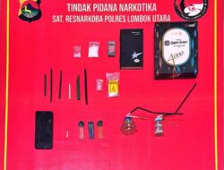Ringkus Dua Pelaku Narkotika, Satresnarkoba Polres Lombok Utara Tangkap DPO Bandar Sabu di Mataram
