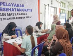 Konsisten Beri Manfaat, Lapas Kelas IIA Lombok Barat Cek Kesehatan Gratis Masyarakat