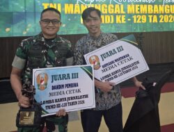 Liputan TMMD di OKI Raih Juara III Lomba Jurnalistik TNI AD