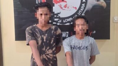 Ungkap Kasus Narkotika di Mess Karyawan BTN Sigar Penjalin, Polres Lombok Utara Ringkus Dua Pria Asal Lobar