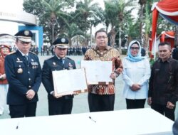 Asisten III Hadiri Wisuda Perwira Transportasi Angkatan XXXIV, Pemkab Banyuasin Teken MoU dengan Poltektrans SDP Palembang