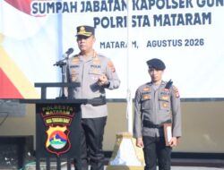 Pimpin Sertijab Kapolsek Gunungsari, Kapolresta Mataram Tekankan Adaptasi Cepat dan Penguatan Sinergi dengan Stakeholder