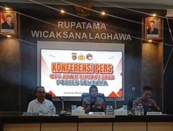 Operasi Antik Rinjani 2026,  Ungkap 6 Kasus Narkoba Polres Sumbawa Amankan 9 Tersangka