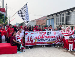 Jalan Santai, Senam Bersama hingga Door prize Meriahkan Perayaan Kemerdekaan di Muba