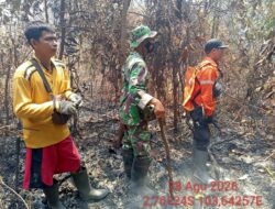Tak Tunggu Api Membesar, Instruksi Bupati Langsung Ditindaklanjuti Tim Karhutla Muba