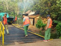 Tindak lanjut Laporan Masyarakat dan Instruksi Bupati Toha, Jembatan Purwosari Rampung Diperbaiki