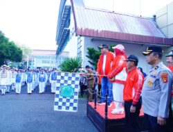 Bupati Toha Buka Lomba Baris-Berbaris HUT ke-81 RI di Muba, 100 Regu Pelajar SD hingga SMA Adu Disiplin dan Semangat Nasionalisme