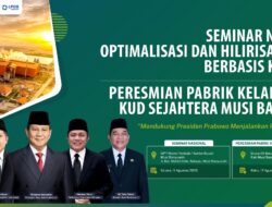 Kemenkop RI Hadirkan Agenda Nasional Pertemukan Pemerintah, Koperasi dan Pelaku Industri Sawit di Muba