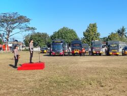 Wujud Ketanggapsegeraan Lindungi Masyarakat, Direktorat Samapta Polda NTB Gelar Apel Kesiapan Personel dan Peralatan Penanganan Karhutla
