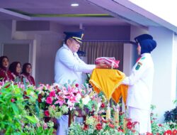 Bupati Toha Pimpin Upacara HUT ke-81 RI: Paskibraka Sukses Tuntaskan Tugas, Merah Putih Berkibar Khidmat di Griya Bumi Serasan Sekate