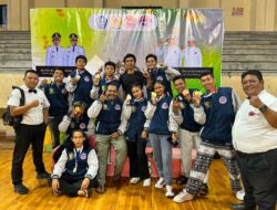 Tampil Gemilang di Bali, Tim Kick Boxing Pitbull Fight Camp Polsek Sandubaya Bawa Pulang 10 Medali