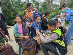 Misi Kemanusiaan Polda NTB di Ende, Warga Dapat Layanan Kesehatan dan 550 Nasi